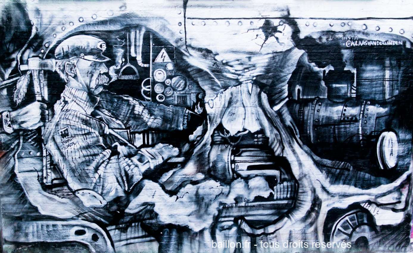 Midnight Express par Klaas Van der Linden street-Art à Gand Belgique