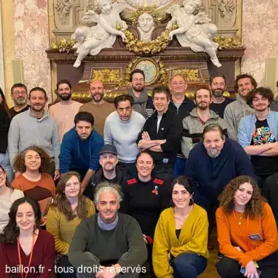 La Ligue d’Impro Savoie en formation à la Comédie Française