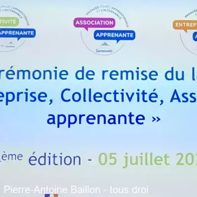Impro Expresso pour cloturer la cérémonie de remise de label "Entreprises apprenantes" à Annemasse