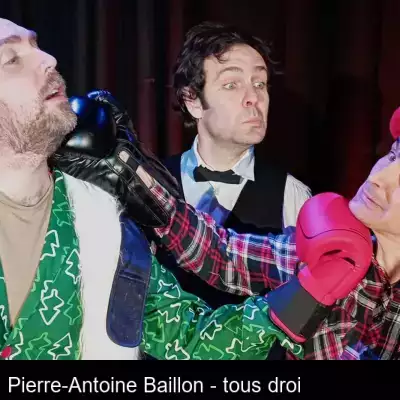 Spectacle de Fight-Impro à chambéry , Mac Callahan avale sa cornemuse