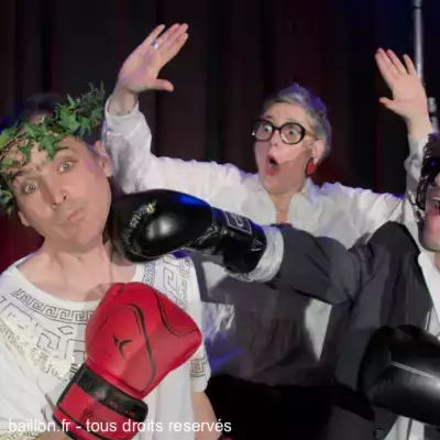 Fight-Impro à Chambéry, contre toute attente, David Assébeauf remporte la victoire sur P-Appolon